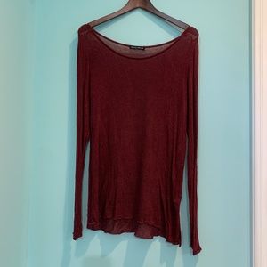 Brandy Melville Maroon Knit Sweater